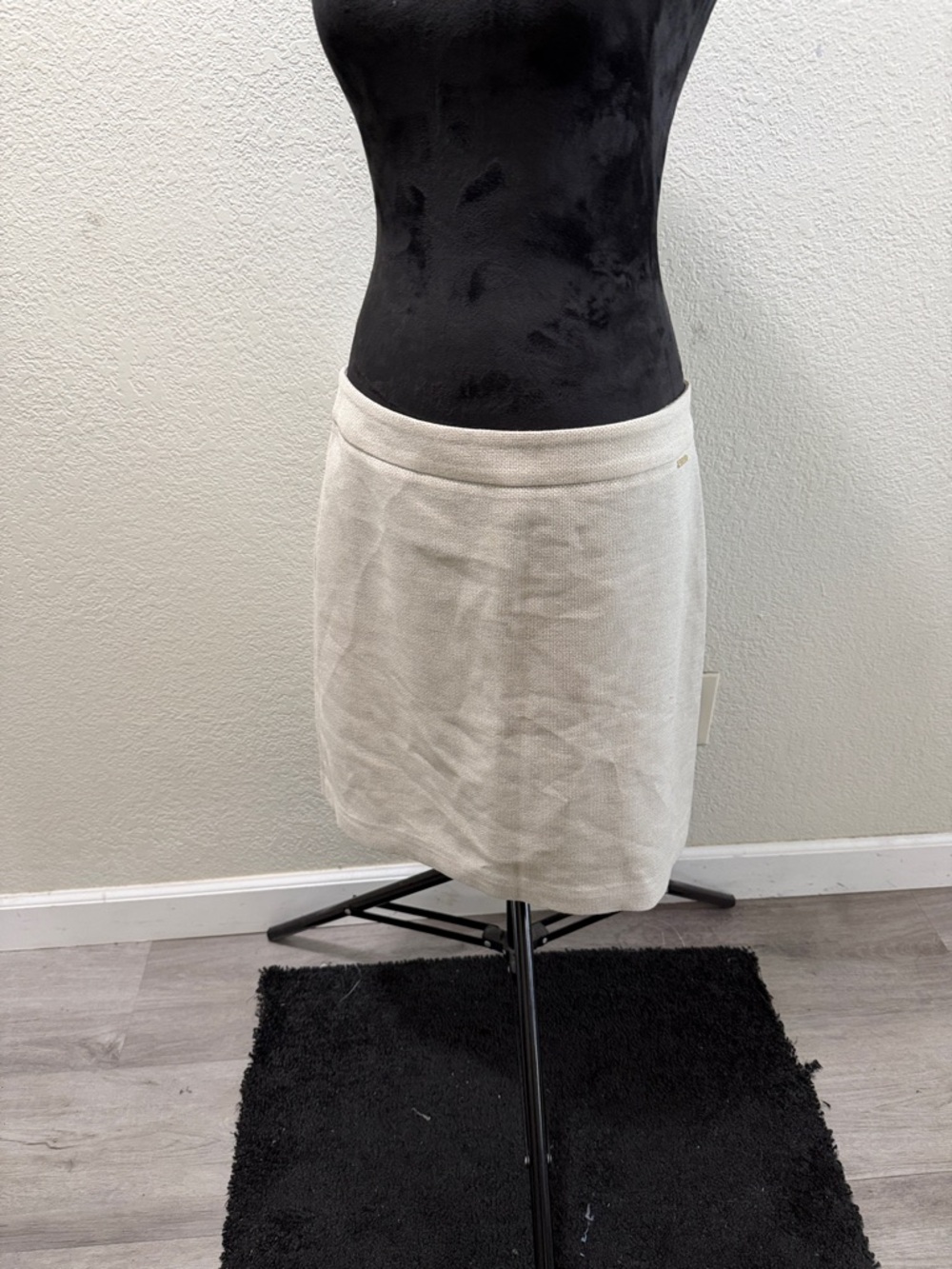 Nine West Cream Mini Knit Skirt